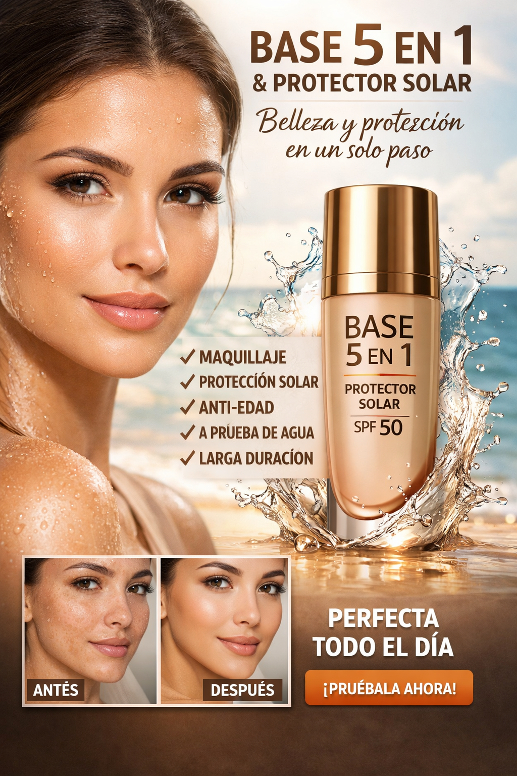 Base mágica con protector solar 5 en 1